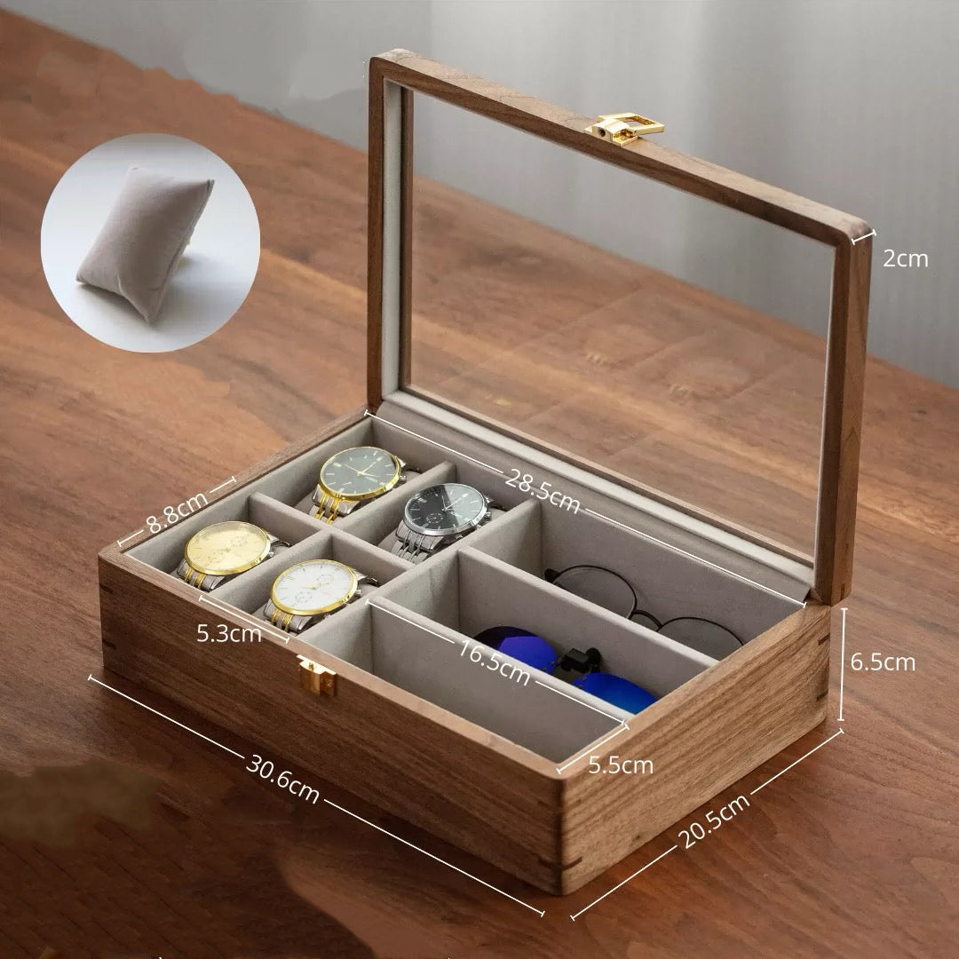 Samuel Solid Walnut Watch Box