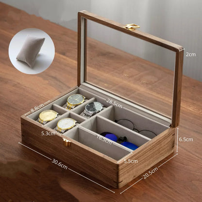 Samuel Solid Walnut Watch Box