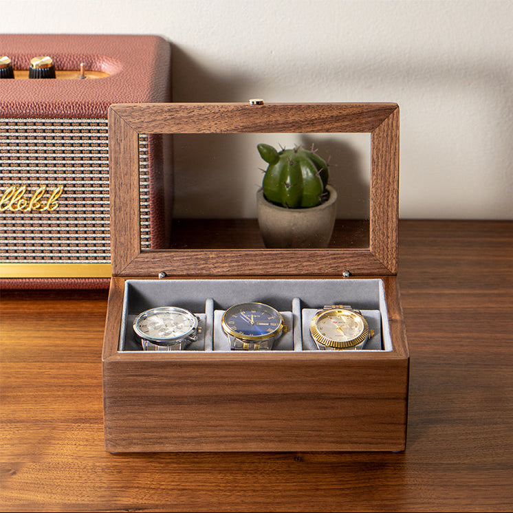 wooden watch collection box